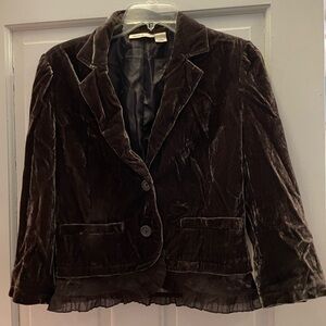 DKNY Chocolate Velvet Women's Blazer